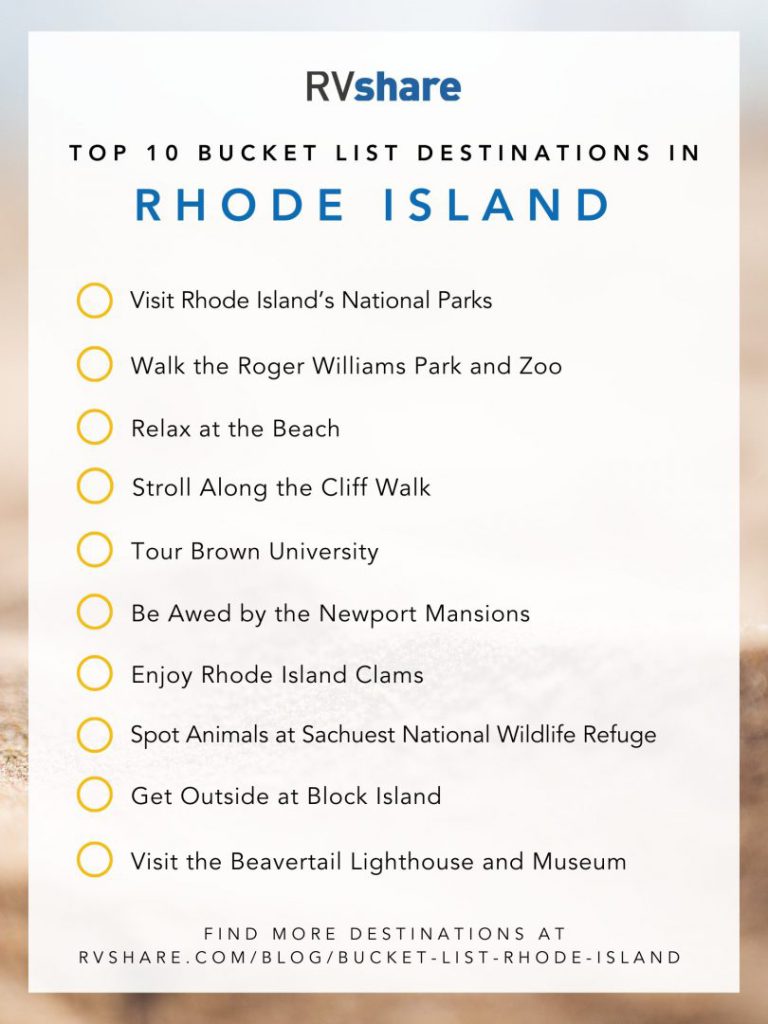 Rhode Island bucket list